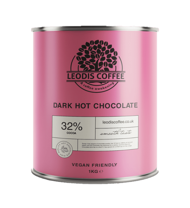 Vegan Hot Chocolate 32% Cocoa 32% premium cocoa powder smooth for coffee machines offices cafe hospitality